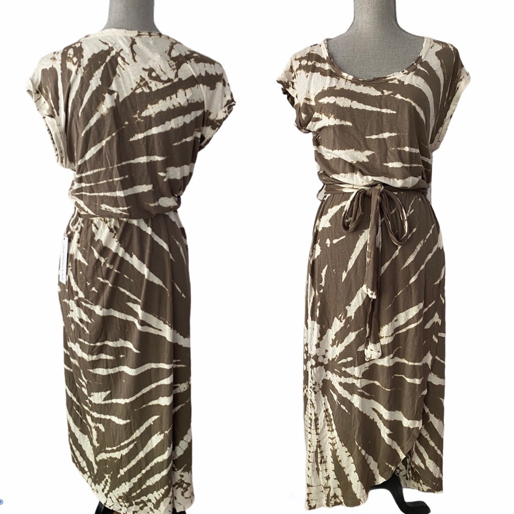 YOUNG FABULOUS & BROKE Tie Dye Jersey Dress NWT S